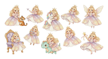 Lovely Little Princess Cute Cartoon Art Collection