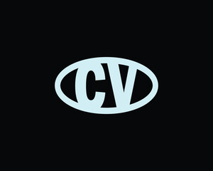 CV Logo design. CV