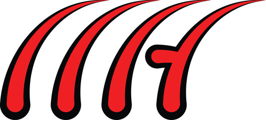 Red ribbon icon concept symbol illustration on a white background design