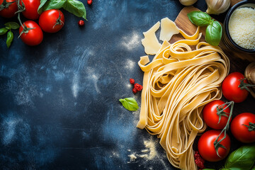 Art Italian homemade menu food background; restaurant week