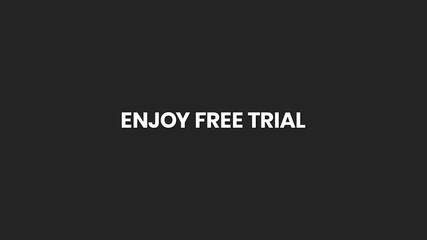 Enjoy Free Trial Minimal Text Animation 4K for Software and Service Trial Promotions