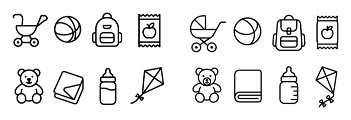 Fototapeta premium Minimalist Family Icons