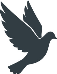 silhouette of dove