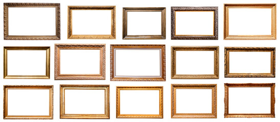 Fototapeta premium set of various wide panoramic pictute frames