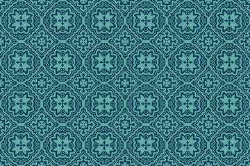 Vintage seamless brown damask floral pattern for baroque style textile design, ornate wallpaper, and antique vector decoration illustration