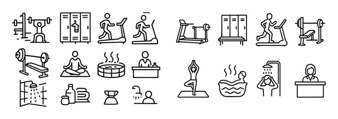 Hand-Drawn Gym Icons