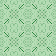 Seamless floral pattern texture design vector tile backdrop