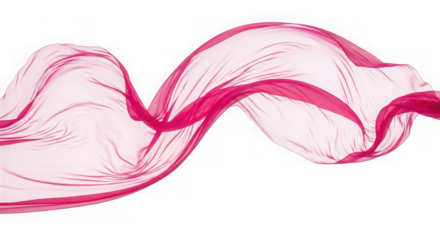 Flowing pink silk fabric, elegant and graceful, representing luxury and movement in design
