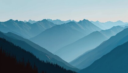 Obraz premium Scenic Mountain View In The Olympic Mountain Range At Olympic National Park In Washington, Usa: A Breathtaking Natural Wonder.
