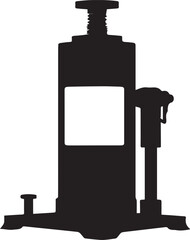 Obraz premium silhouette vector art of hydraulic jack