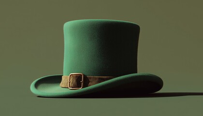 Festive St. Patrick'S Day Hat With Green Clover Design That Adds A Touch Of Irish Spirit To Your Outfit.