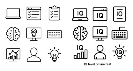 Minimalist IQ Icons