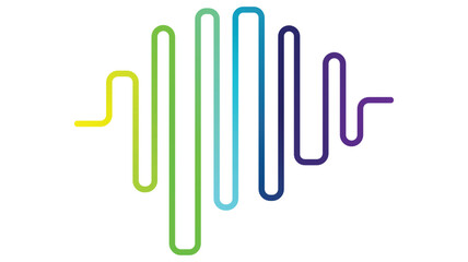 Vibrant audio spectrum display on black and white gradient background for music visuals or data analysis projects needing modern style.