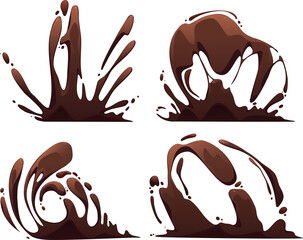 Chocolate Splashes Vector Design