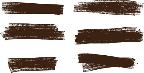 Coffee Color Gruange Brush Set Vector Design
