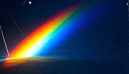 Fototapeta premium Prismatic Light Dispersion - A Spectrum of Colors.