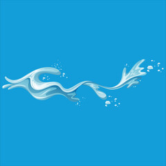 Water Sprafde Splash Vector Design