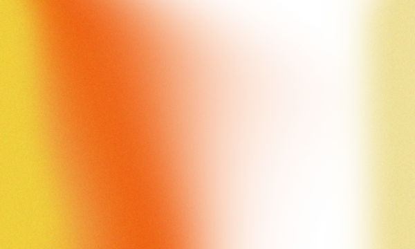 Warm gradient with grainy texture on transparent background
