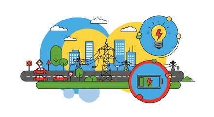 Modern abstract banner design with flowing lines and curves in rgb color