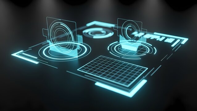 Futuristic Interface Design A Modern Digital User Experience Interface