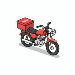 Fototapeta premium Pizza Delivery Vector Illustration with Fast Food and Home Delivery Concept