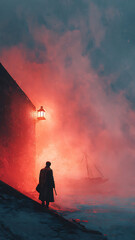 silhouette of a man