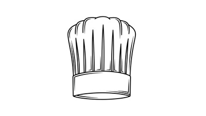 Chef hat cooking baker restaurant kitchen culinary cuisine food gastronomy uniform toque vector design art
