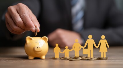 Saving money for family financial security