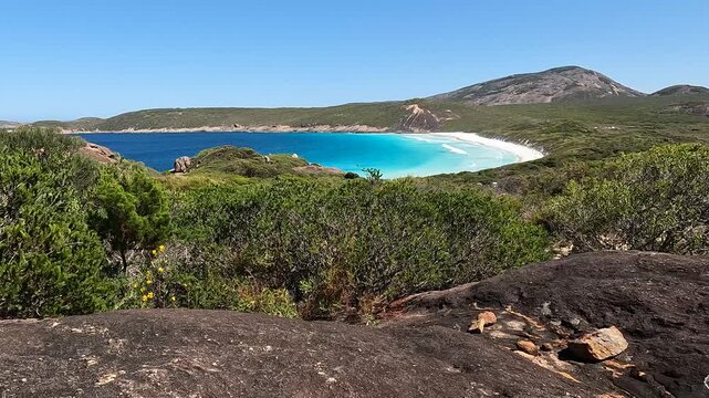 White sand beach and turquoise water in Cape Le Grand National Park, Western Australia