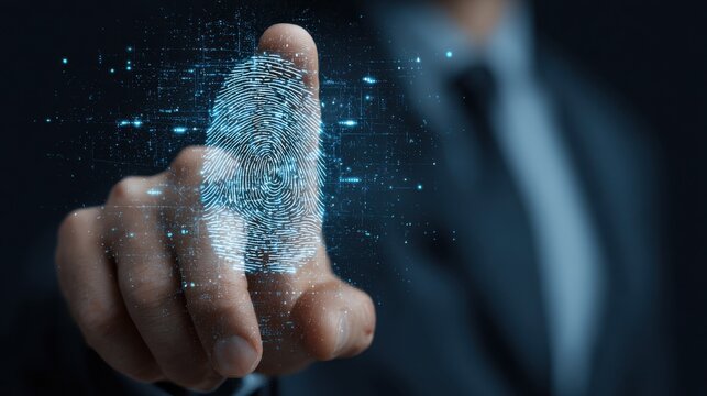 Digital fingerprint scan for secure identity verification