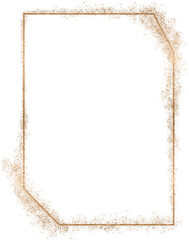 Obraz premium Golden festive frame