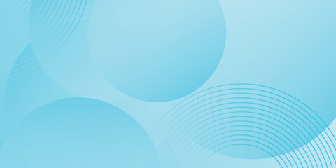 Minimalist Abstract Background in Blue and White Gradient Shades with Dynamic and Modern Circle and Curved Line Design. Abstract background with circle effect style. VOL.5