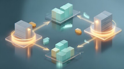 Datenmigration zwischen lokalen Servern und Cloud-Infrastruktur
