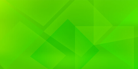 Abstract green geometric shape background. Dynamic shapes composition.