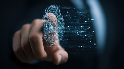 Fingerprint scan for digital security identification