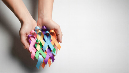 Hands Holding Awareness Ribbons
