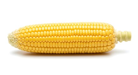 A single ear of corn isolated on white background