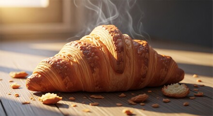 Backlit Halo Effect Croissant