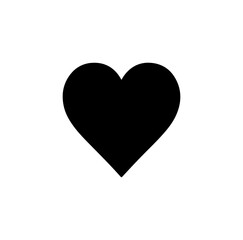 Simple Black Heart Icon