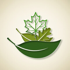 vector illustration of a leaf
