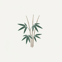 bamboo leaves on bamboo mat