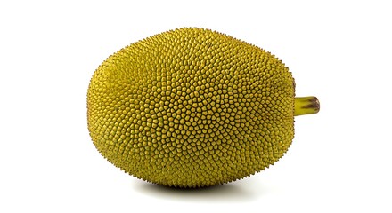 Whole jackfruit isolated on white background
