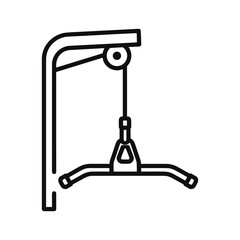 Lat Pulldown Machine Icon