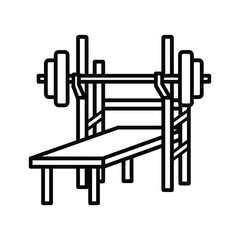Bench Press with Barbell Icon