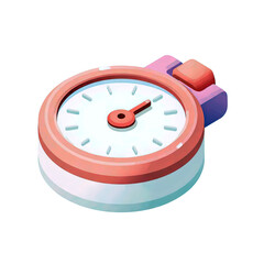 A stylish, colorful stopwatch designed for precision timing in various activities and sports.