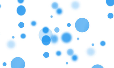 abstract blue floating bubbles on transparent png