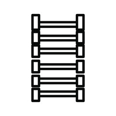 Obraz premium Simple Fence or Railing Icon