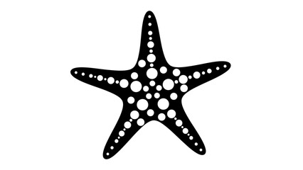 Starfish Silhouette Icon – Marine Sea Star Vector Illustration for Ocean & Beach Design © rukaia