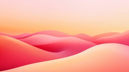 Fototapeta premium Pink and yellow background with smooth gradient transition for creative design projects