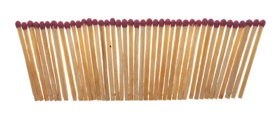 Matches isolated on white background.
